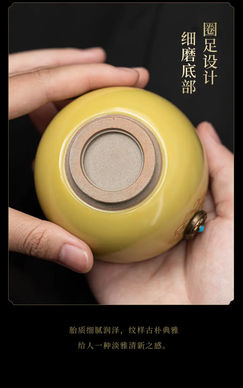 Lard Frozen Time to Time Master Cup Ru Kiln Tea Tasting Cup Opening Large Size Tea Cup Kung Fu Tea Set Personal Cup — feature 9