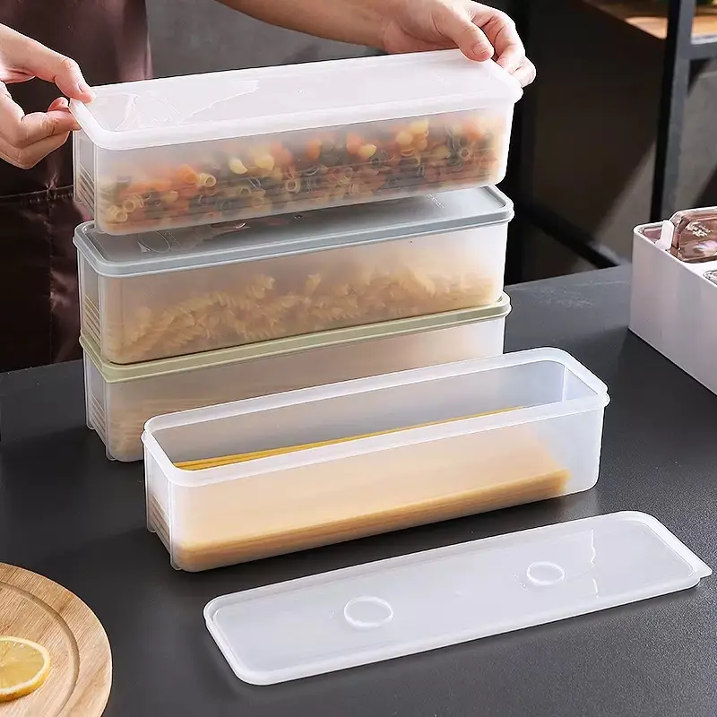 Rectangular Plastic Food Storage Box with Lid
