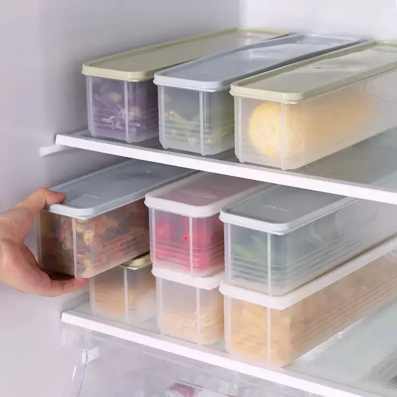 Rectangular Plastic Food Storage Box with Lid
