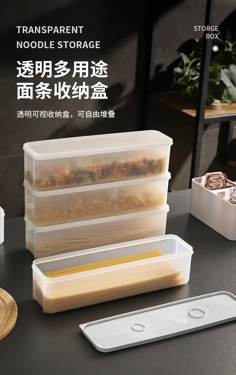 Rectangular Plastic Food Storage Box with Lid — feature 17