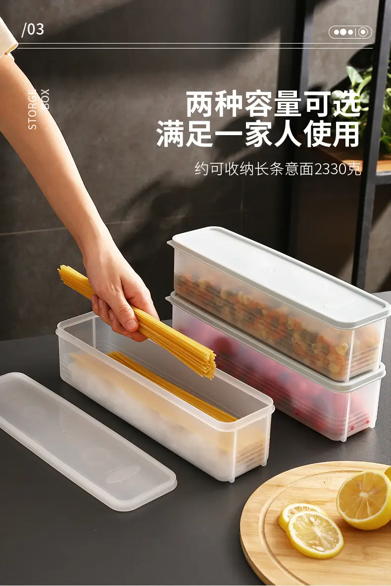 Rectangular Plastic Food Storage Box with Lid — feature 23