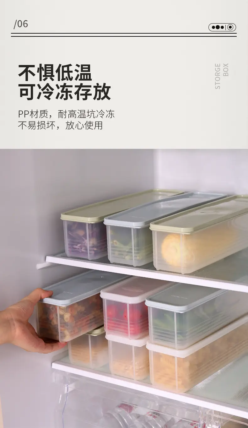Rectangular Plastic Food Storage Box with Lid — feature 26
