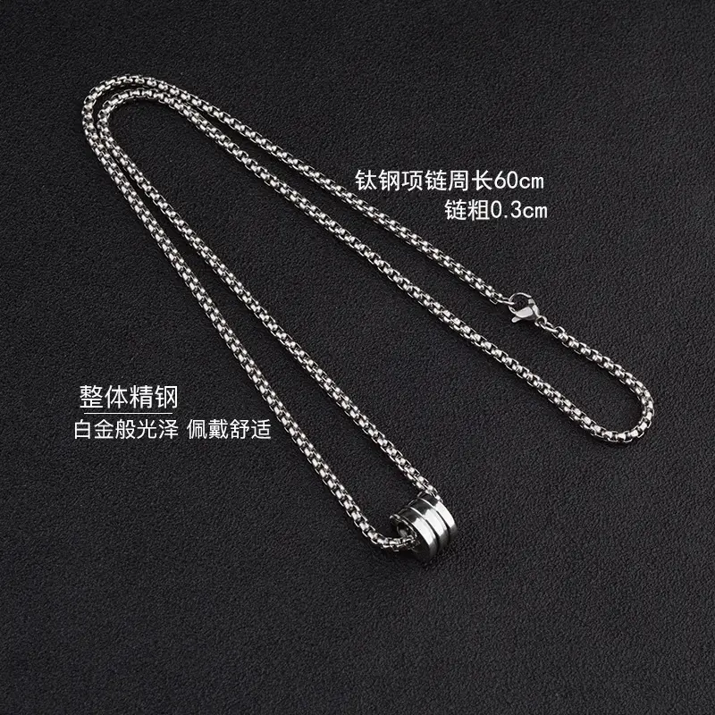 Titanium Steel Silver Waist Necklace for Men Women - Image 3