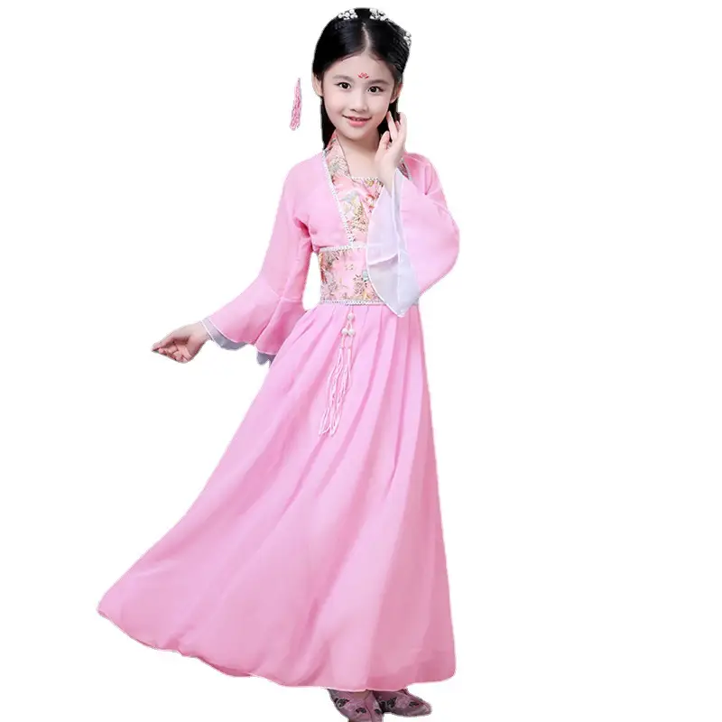 Fairy Skirt Princess Costume for Girls Pink Hanfu