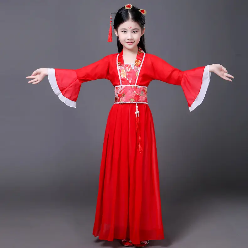 Fairy Skirt Princess Costume for Girls Pink Hanfu — feature 20