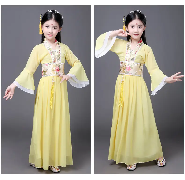 Fairy Skirt Princess Costume for Girls Pink Hanfu — feature 23
