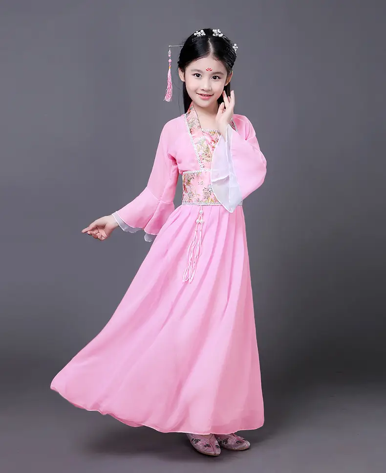Fairy Skirt Princess Costume for Girls Pink Hanfu — feature 24