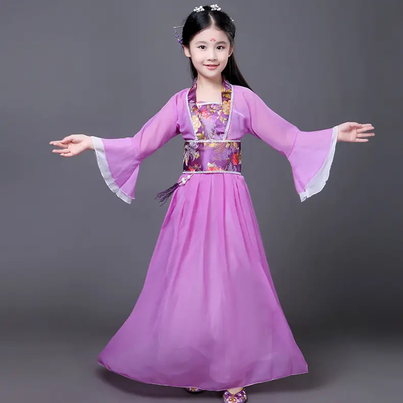 Fairy Skirt Princess Costume for Girls Pink Hanfu — feature 26