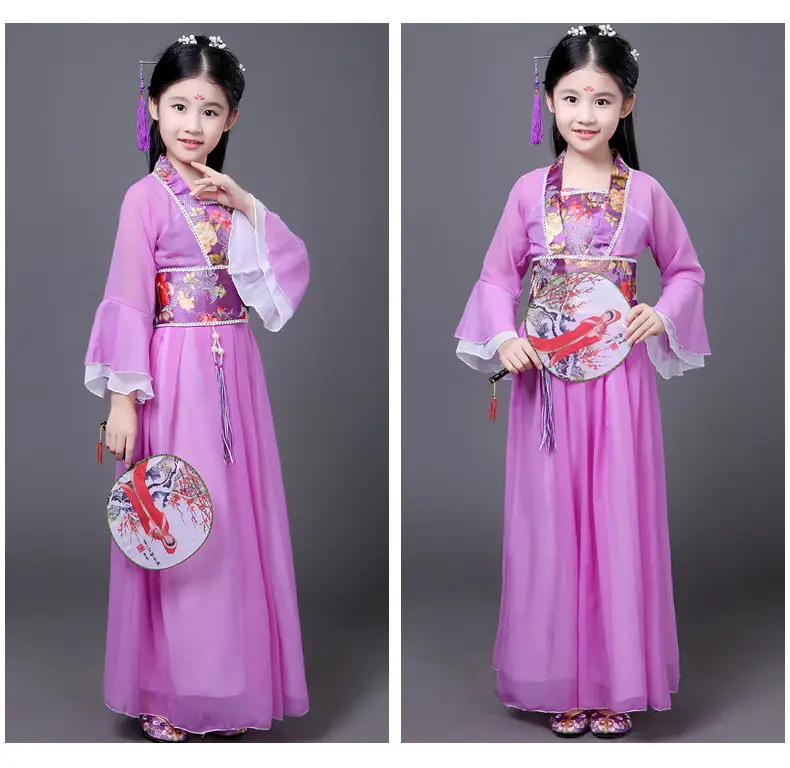 Fairy Skirt Princess Costume for Girls Pink Hanfu — feature 27