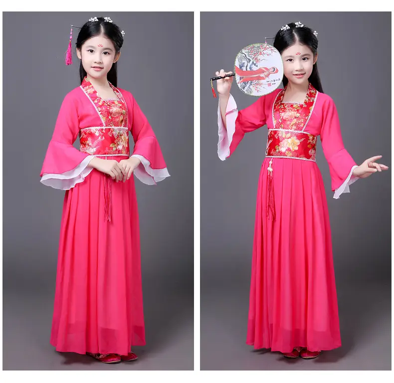 Fairy Skirt Princess Costume for Girls Pink Hanfu — feature 30