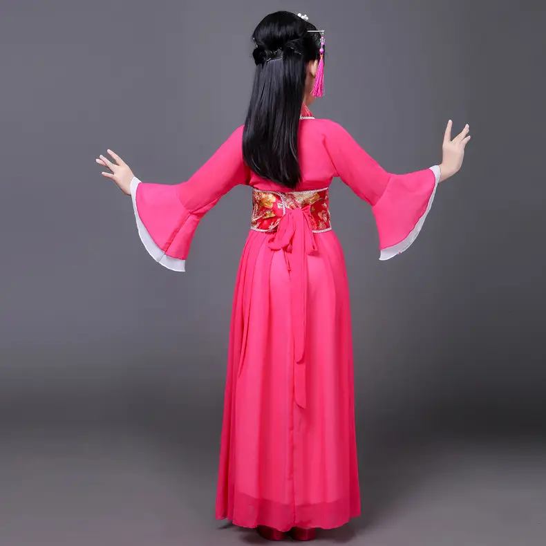 Fairy Skirt Princess Costume for Girls Pink Hanfu — feature 31