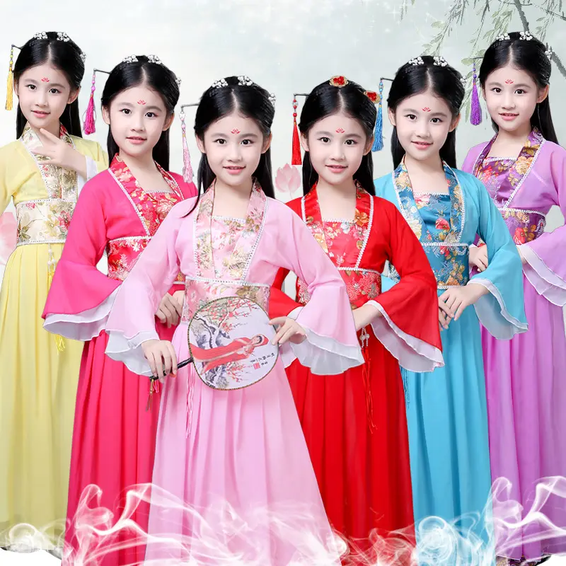 Fairy Skirt Princess Costume for Girls Pink Hanfu — feature 9