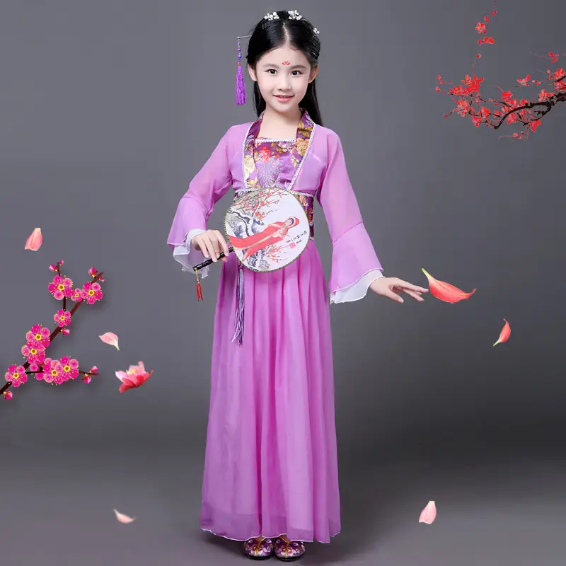Fairy Skirt Princess Costume for Girls Pink Hanfu