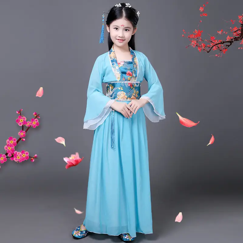Fairy Skirt Princess Costume for Girls Pink Hanfu