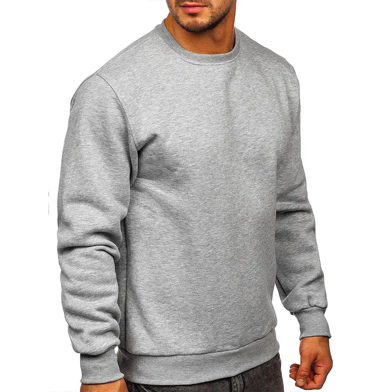 2022 Winter Velvet Men's Sweater Maroon Round Neck