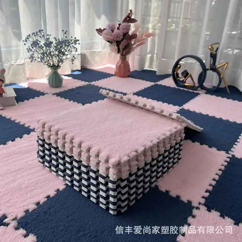 Plush Stitched Foam Bed Mat Lavender Cut Tatami Design - Image 32