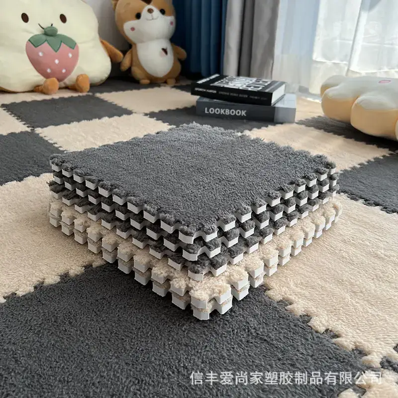 Plush Stitched Foam Bed Mat Lavender Cut Tatami Design - Image 34