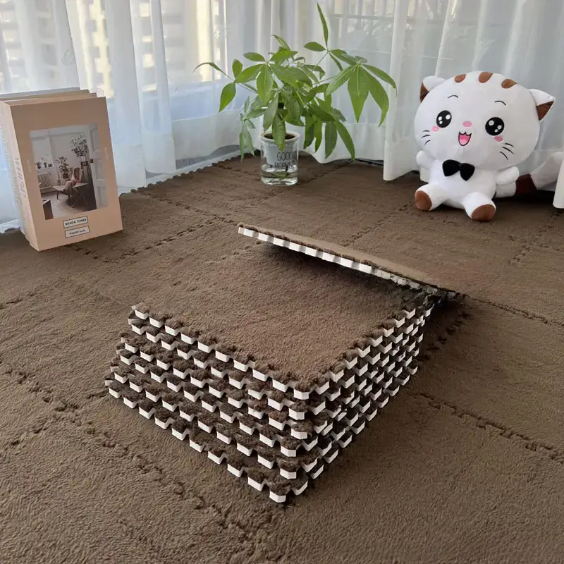 Plush Stitched Foam Bed Mat Lavender Cut Tatami Design - Image 28