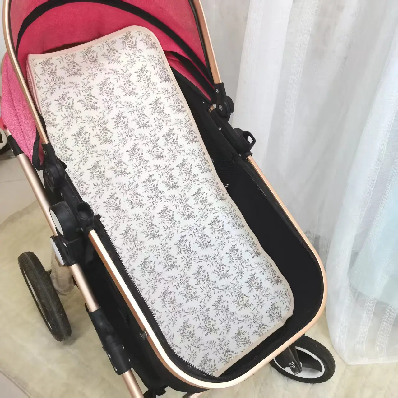 Soft Gauze Baby Stroller Mat Single Six Layer Pure Cotton