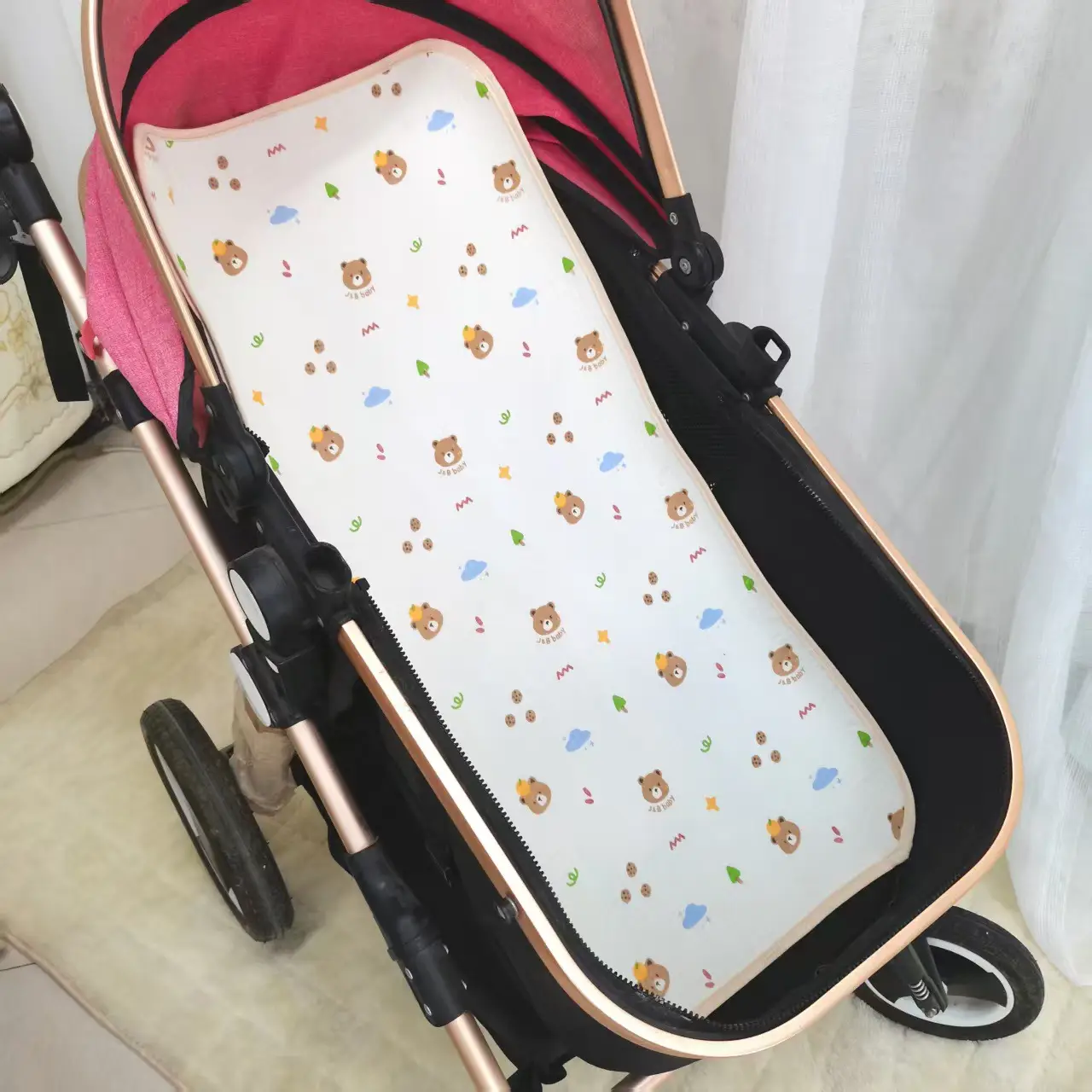Soft Gauze Baby Stroller Mat Single Six Layer Pure Cotton