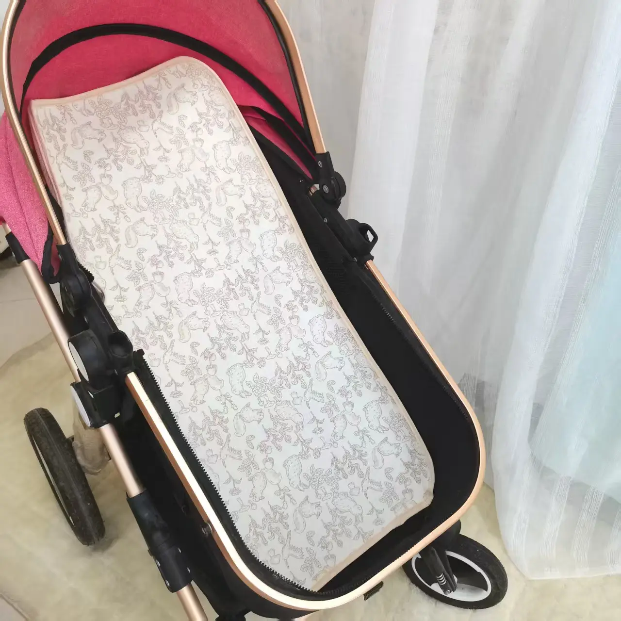 Soft Gauze Baby Stroller Mat Single Six Layer Pure Cotton