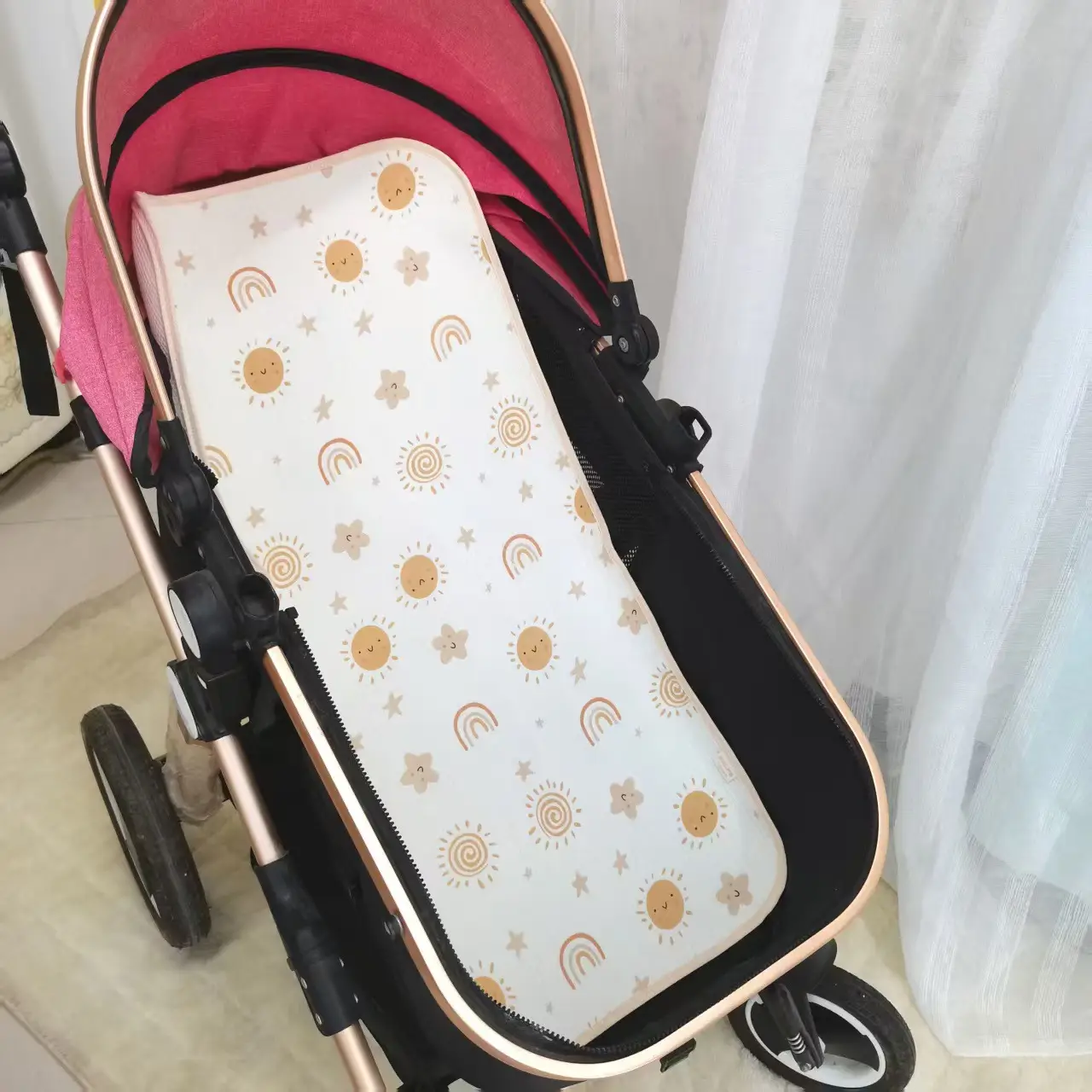 Soft Gauze Baby Stroller Mat Single Six Layer Pure Cotton