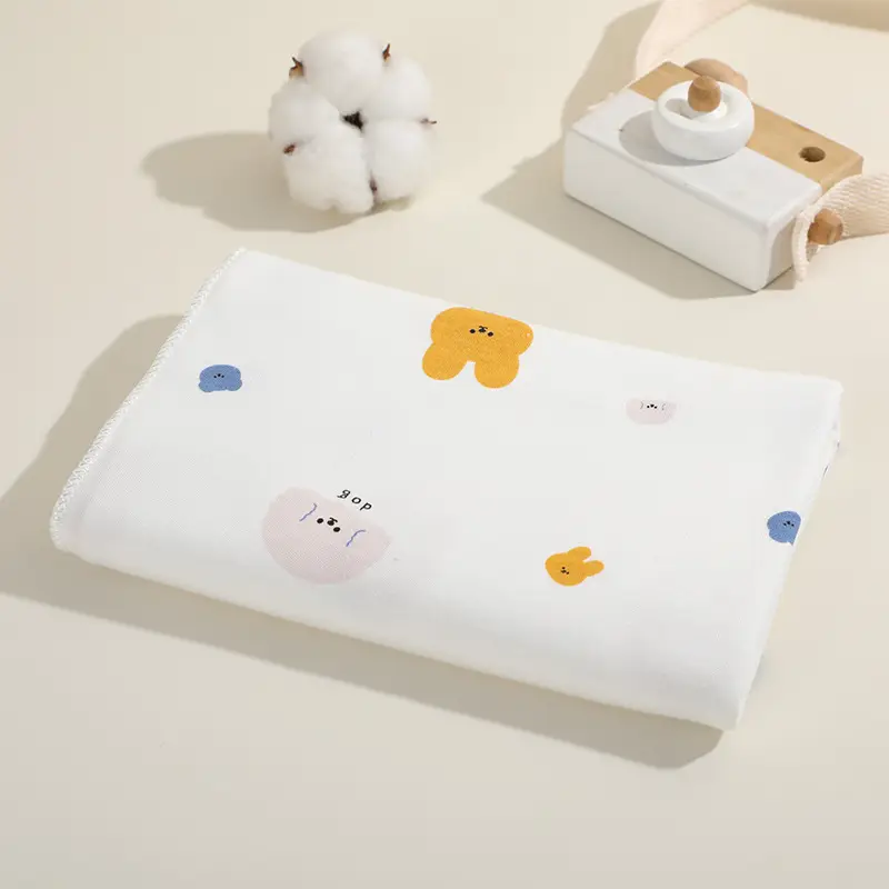 Soft Gauze Baby Stroller Mat Single Six Layer Pure Cotton