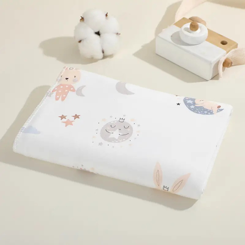 Soft Gauze Baby Stroller Mat Single Six Layer Pure Cotton