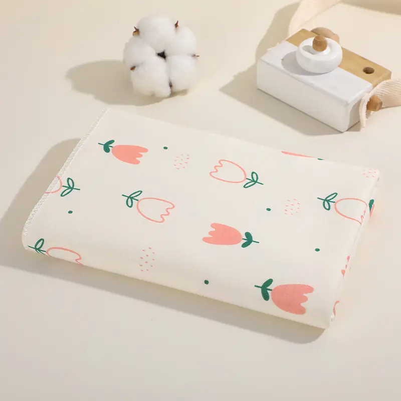Soft Gauze Baby Stroller Mat Single Six Layer Pure Cotton