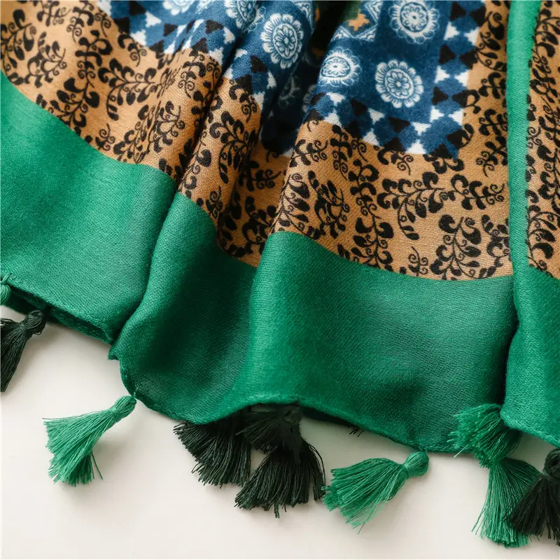 Autumn Winter Tassel Cotton Linen Scarf Women — feature 18