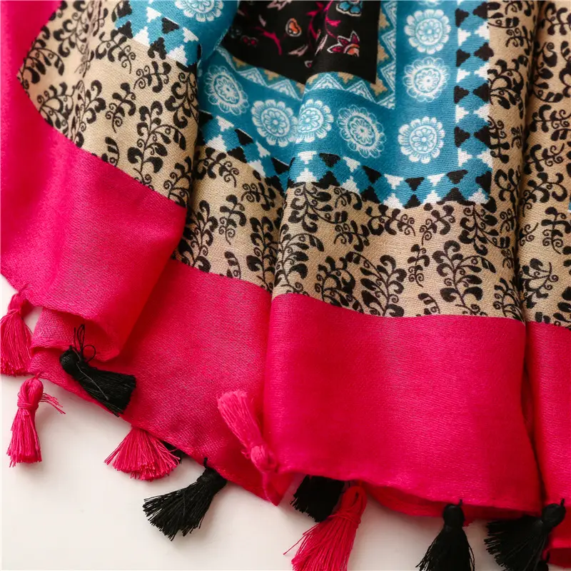 Autumn Winter Tassel Cotton Linen Scarf Women — feature 27