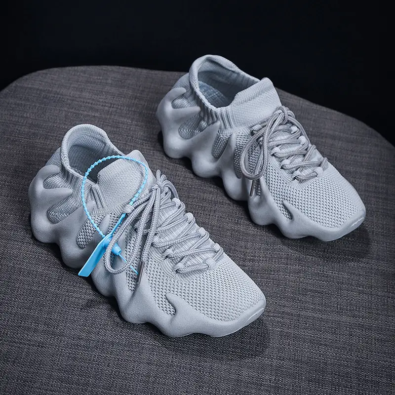 Women's Octopus Lace-Up Casual Shoes Grey Blue 2024 - Image 2