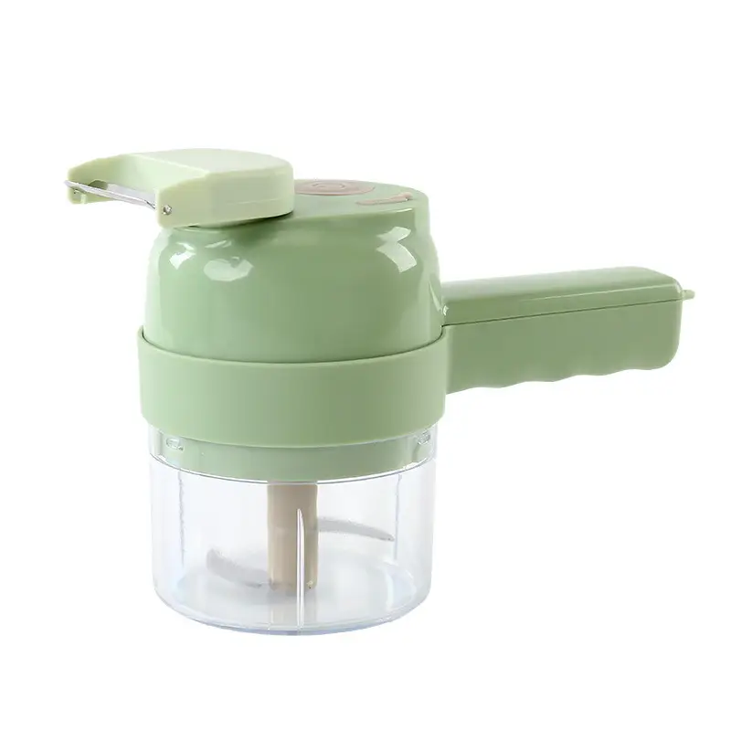Multifunctional Handheld Vegetable Cutter Green 20.5cm - Image 7