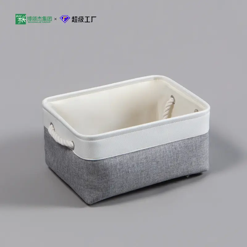 EVA Storage Basket Grey White Portable Desktop Frame - Image 6