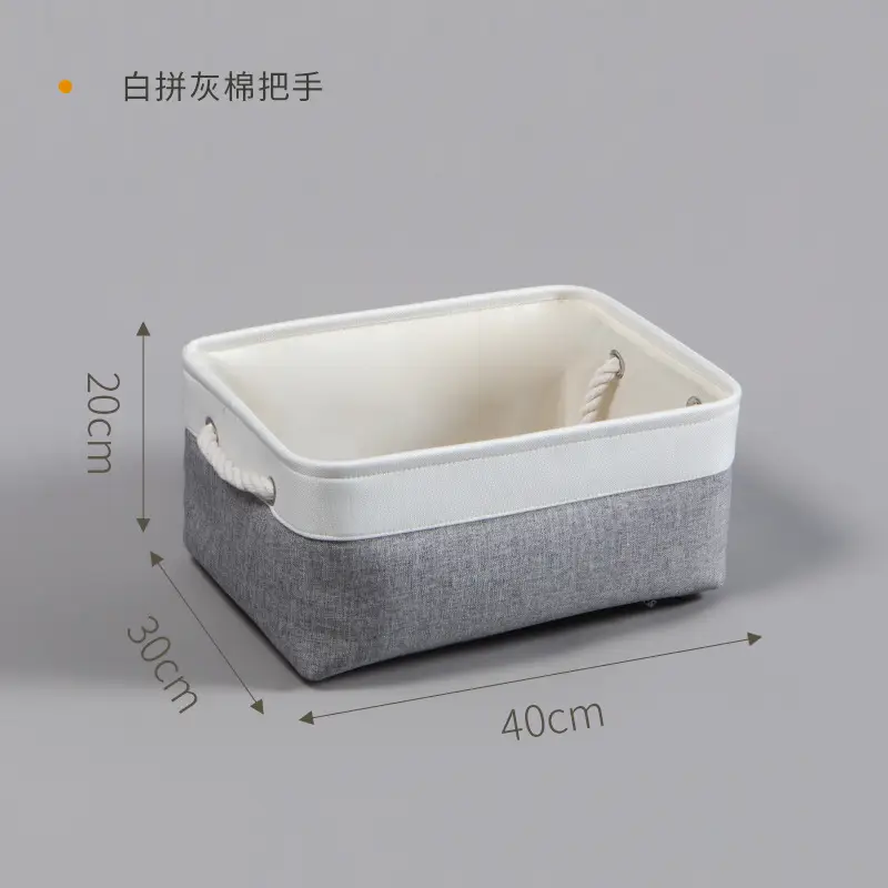 EVA Storage Basket Grey White Portable Desktop Frame - Image 3