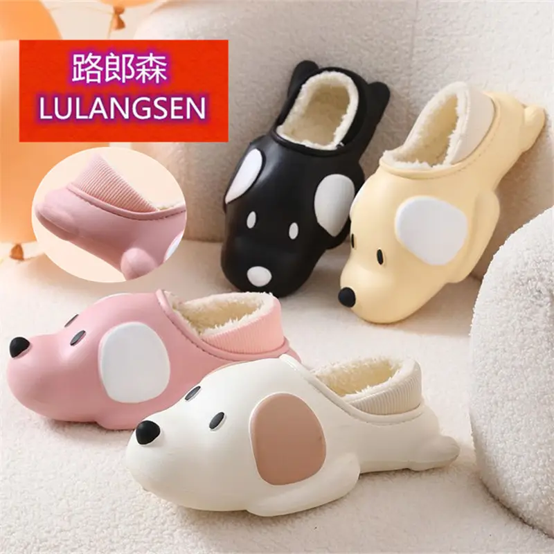 New Arrival Cartoon Dog Slippers EVA Waterproof Warm