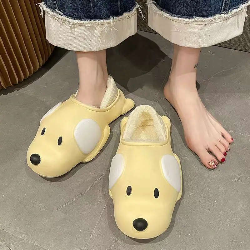 New Arrival Cartoon Dog Slippers EVA Waterproof Warm