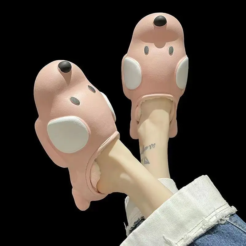 New Arrival Cartoon Dog Slippers EVA Waterproof Warm