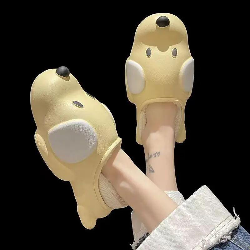 New Arrival Cartoon Dog Slippers EVA Waterproof Warm