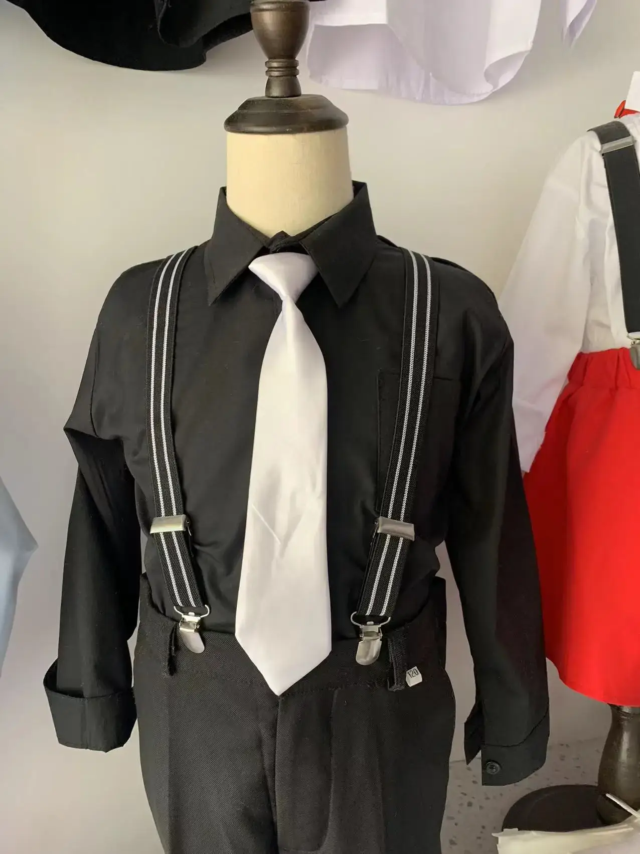 Children's Black Button-Down School Shirt
