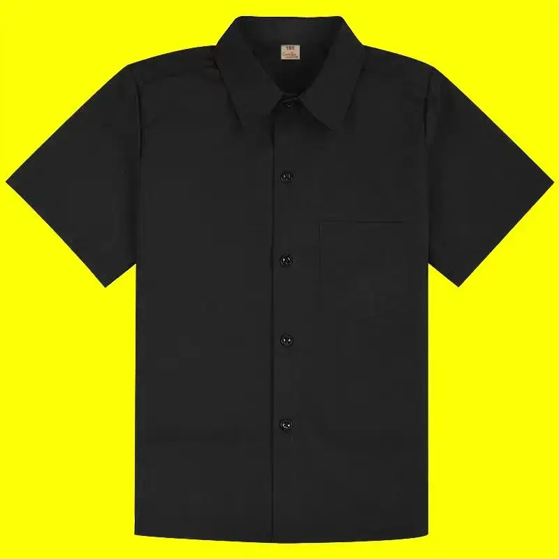 Children's Black Button-Down School Shirt