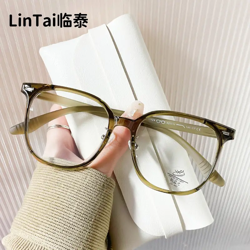 Korean Style Green Frame Glasses for Women - Image 6