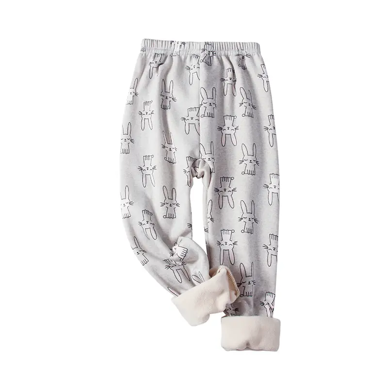 Children Fleece Lined Cartoon Pants Warm Winter Pants - Image 10