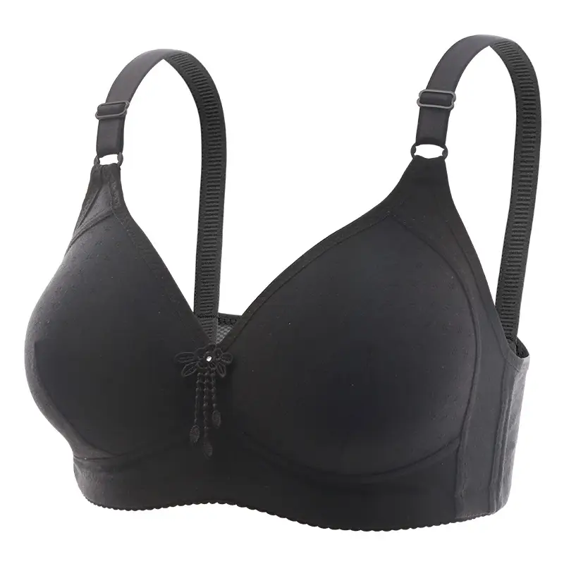 Black Adjustable Gather-Up Women's Bra - Image 15