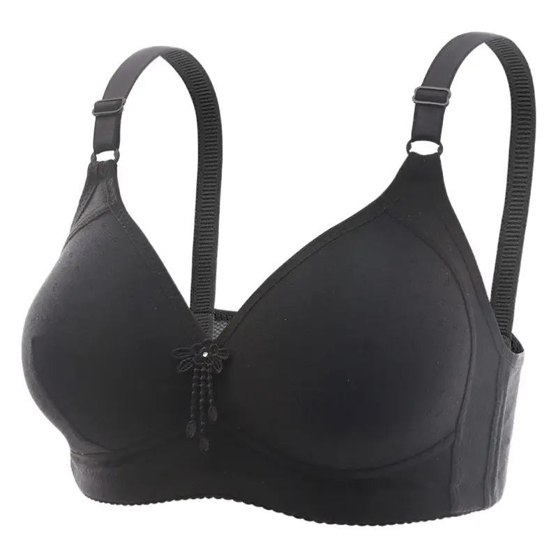 Black Adjustable Gather-Up Women's Bra
