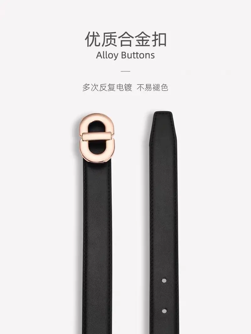 Women Genuine Leather Belt Brown 2022 New Arrival - Image 6