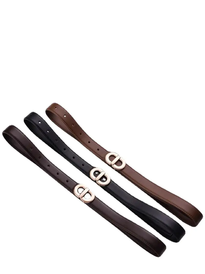 Women Genuine Leather Belt Brown 2022 New Arrival - Image 7