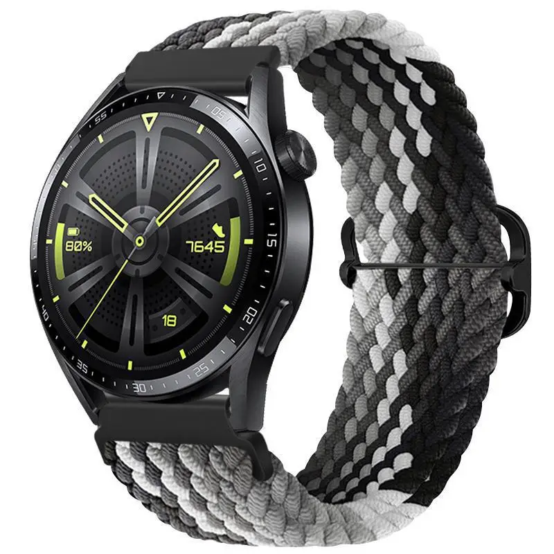Adjustable Braided Nylon Watch Strap for Huawei Gt3 Watch