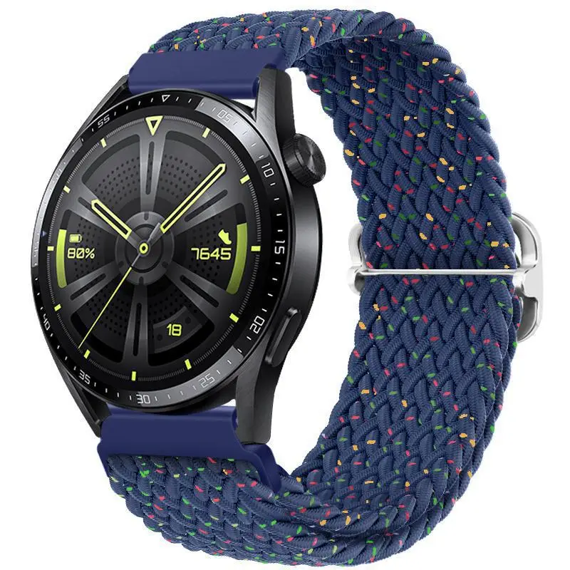 Adjustable Braided Nylon Watch Strap for Huawei Gt3 Watch
