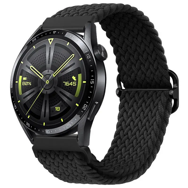 Adjustable Braided Nylon Watch Strap for Huawei Gt3 Watch